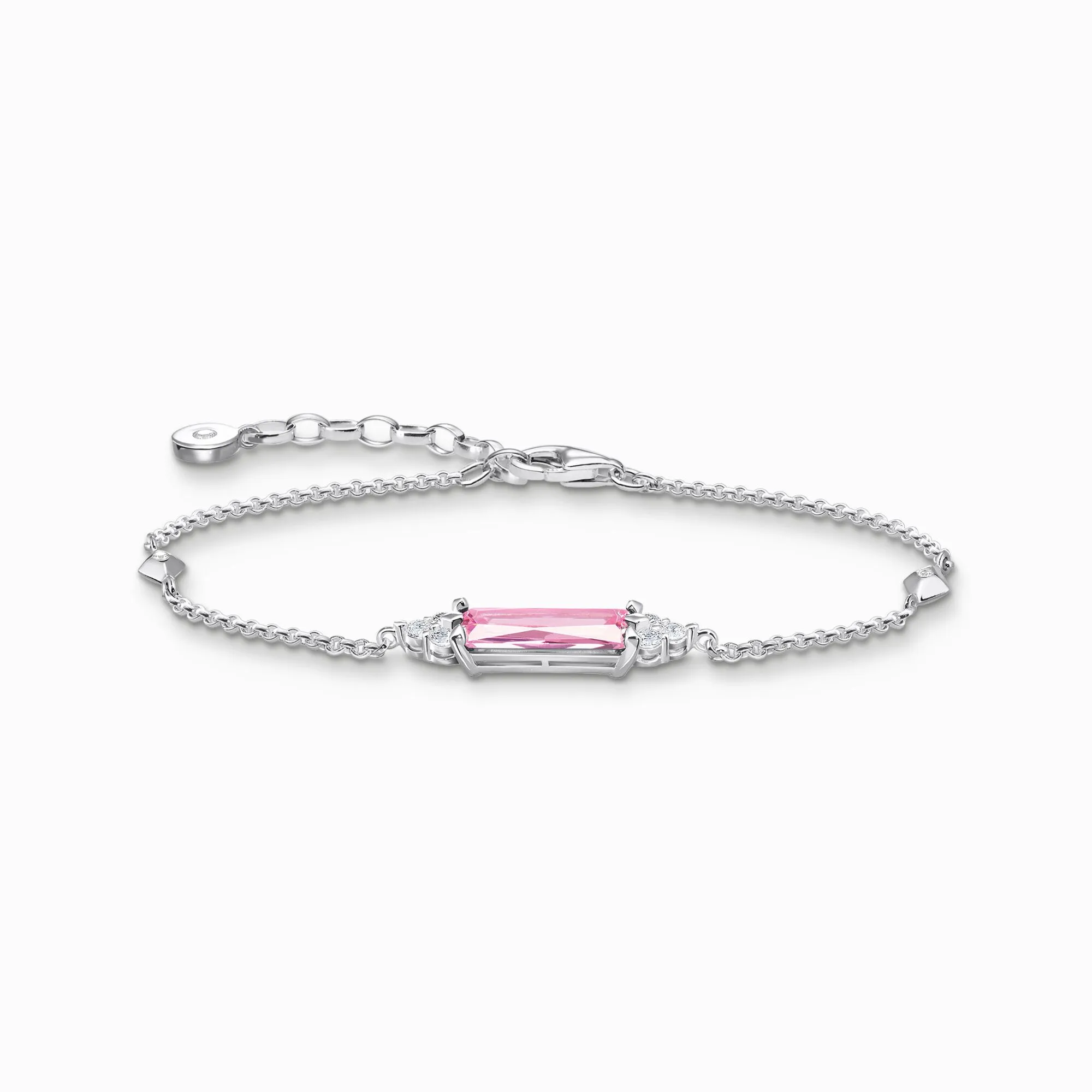 Thomas Sabo Schmuck Thomas Sabo Sterling Silber Rosa Weiße Steine Armband