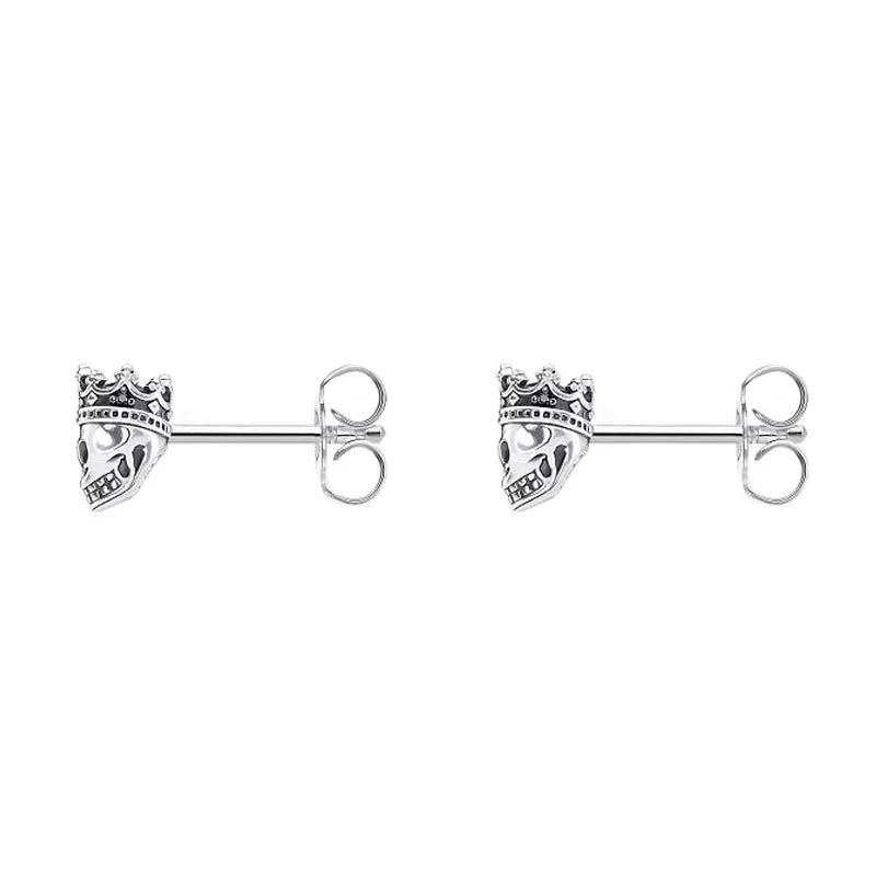 Thomas Sabo Schmuck Thomas Sabo Sterlingsilber Schädel-König Stecker Ohrringe
