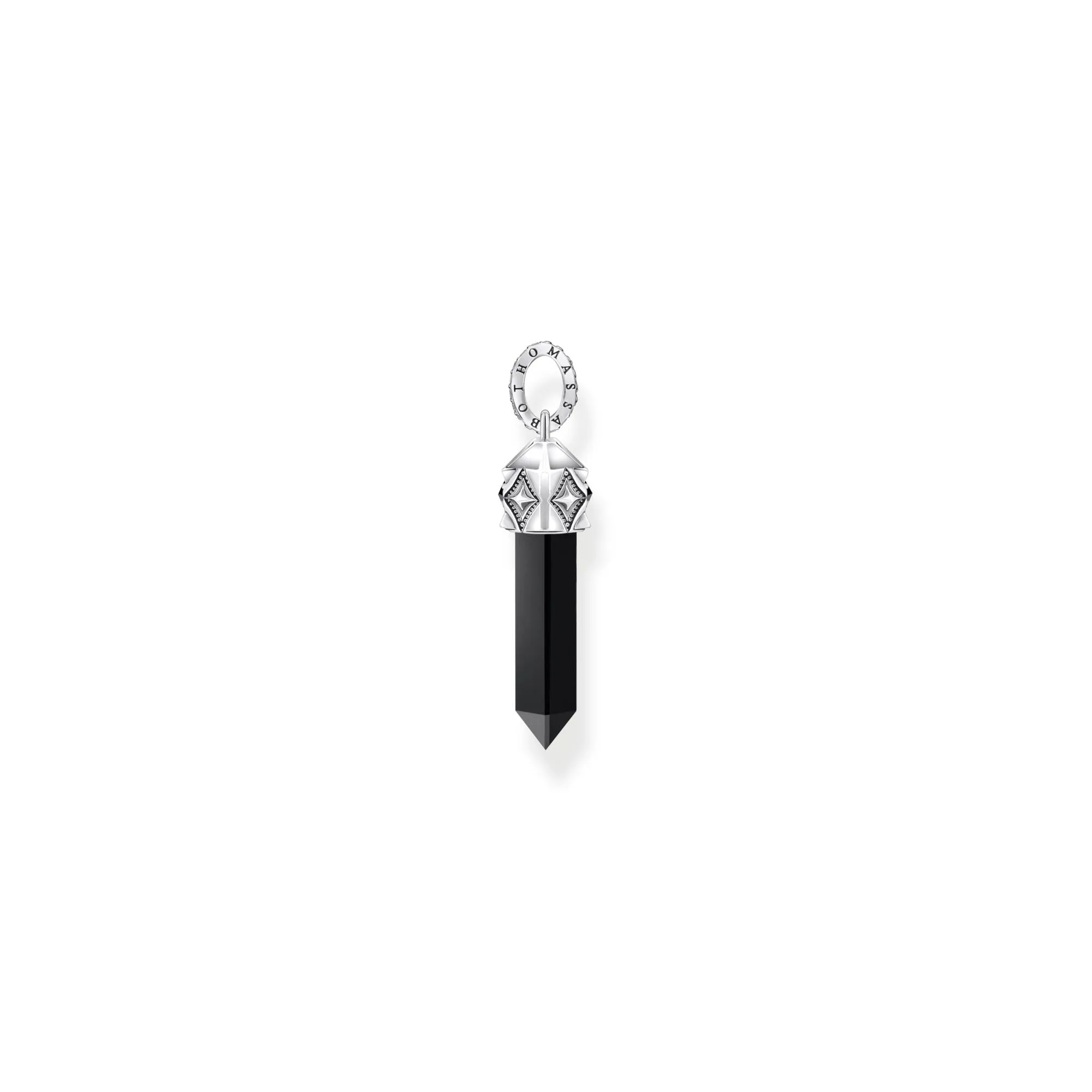 Thomas Sabo Herrenanhänger Schmuck Kristallanhänger aus schwarzem Onyx