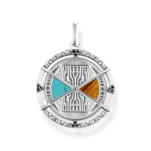 Thomas Sabo Herrenanhänger Schmuck Glücksbringer Türkis Und Tigerauge Anhänger