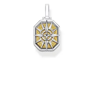 Thomas Sabo Herrenanhänger Schmuck Anhänger Kompass Gold