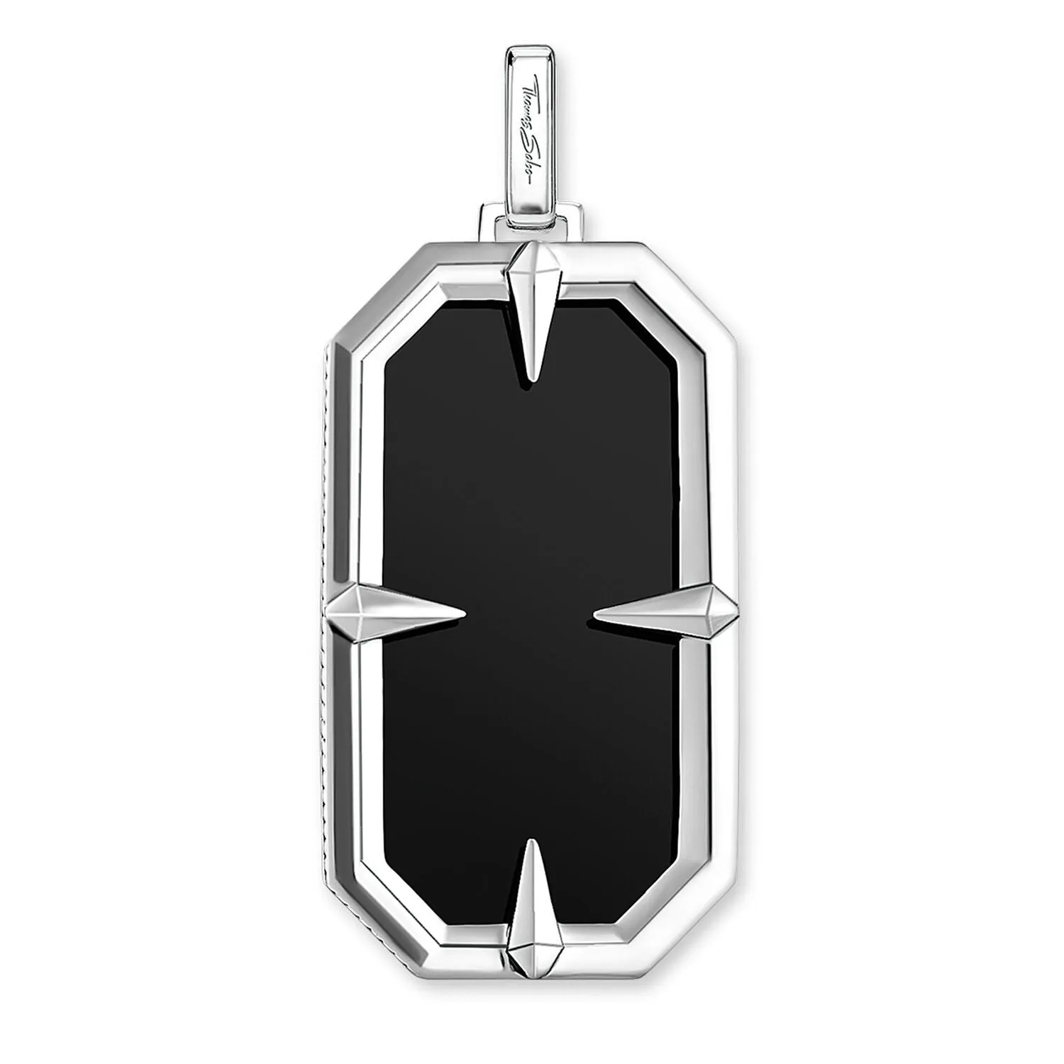 Thomas Sabo Herrenanhänger Schmuck Anhänger Kompass Stern Schwarz