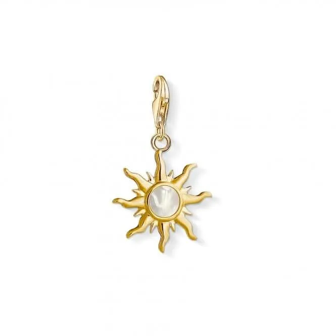 Thomas Sabo Silber Gelbgold Perle Vintage Sonnen Anhänger 1534-429-14 Thomas Sabo Sammelbare Charms