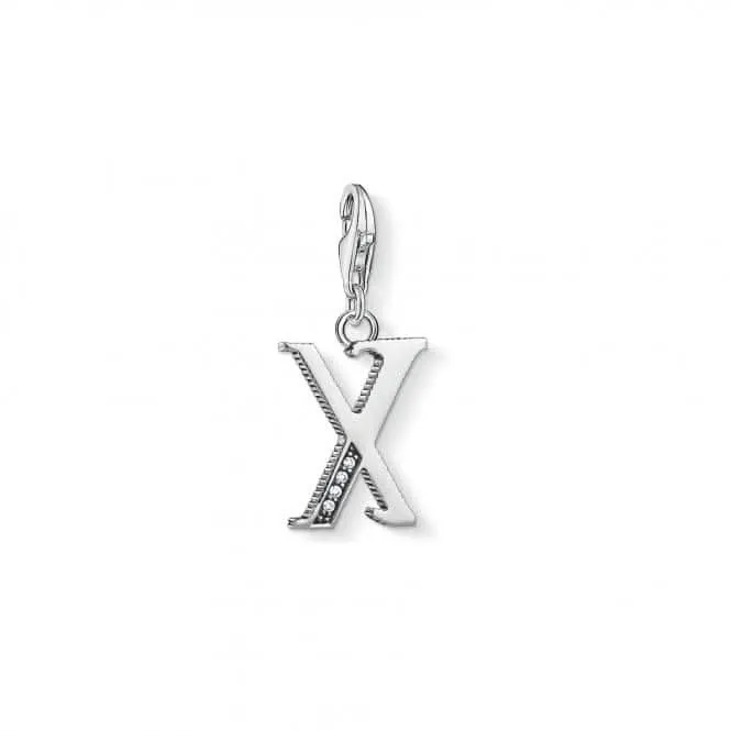 Thomas Sabo Silber Zirkonia Vintage X Buchstabe Anhänger 1604-643-21 Thomas Sabo Sammelbare Charms