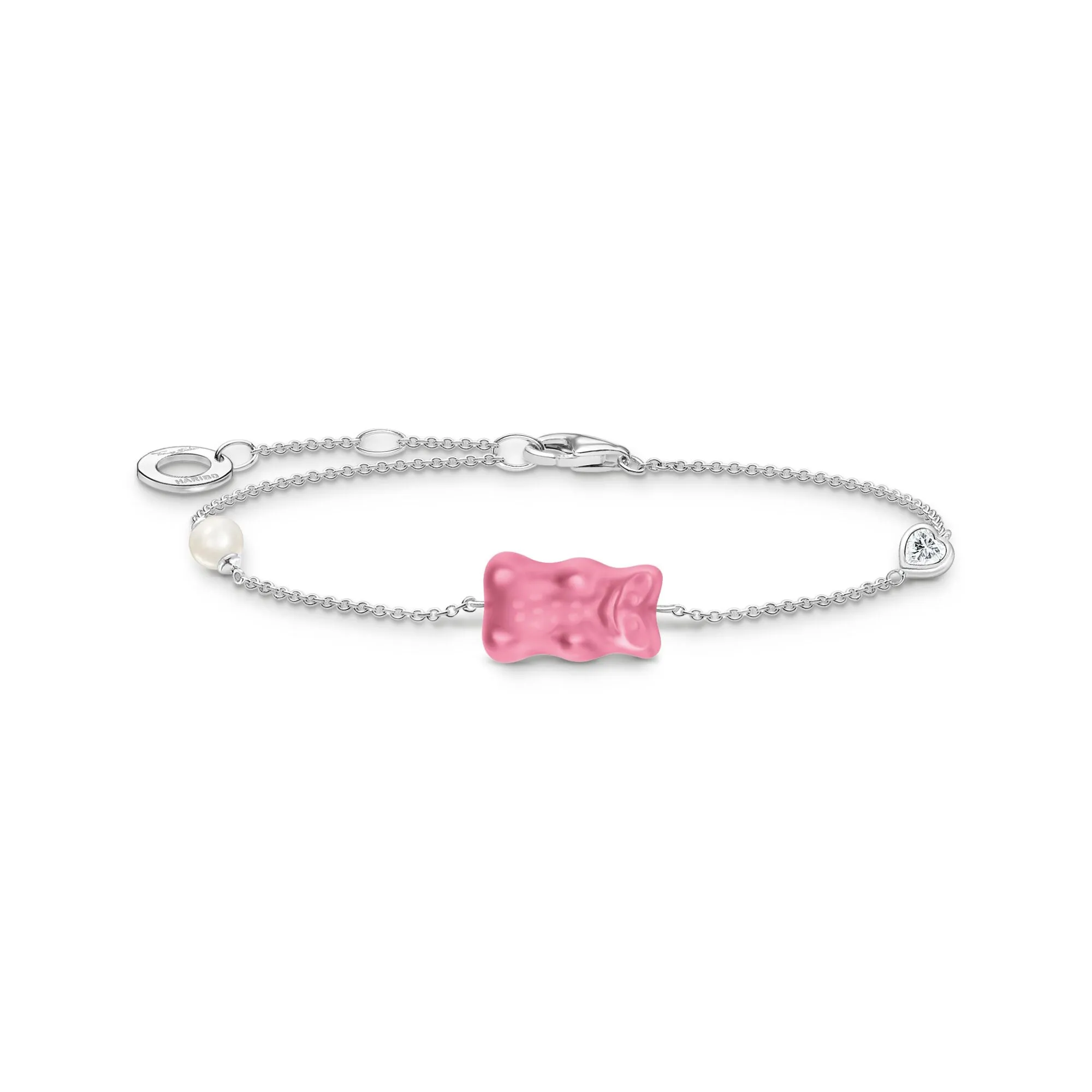 Thomas Sabo Damenarmband Armband mit Roségoldbär, Süßwasserperle & Zirkonia