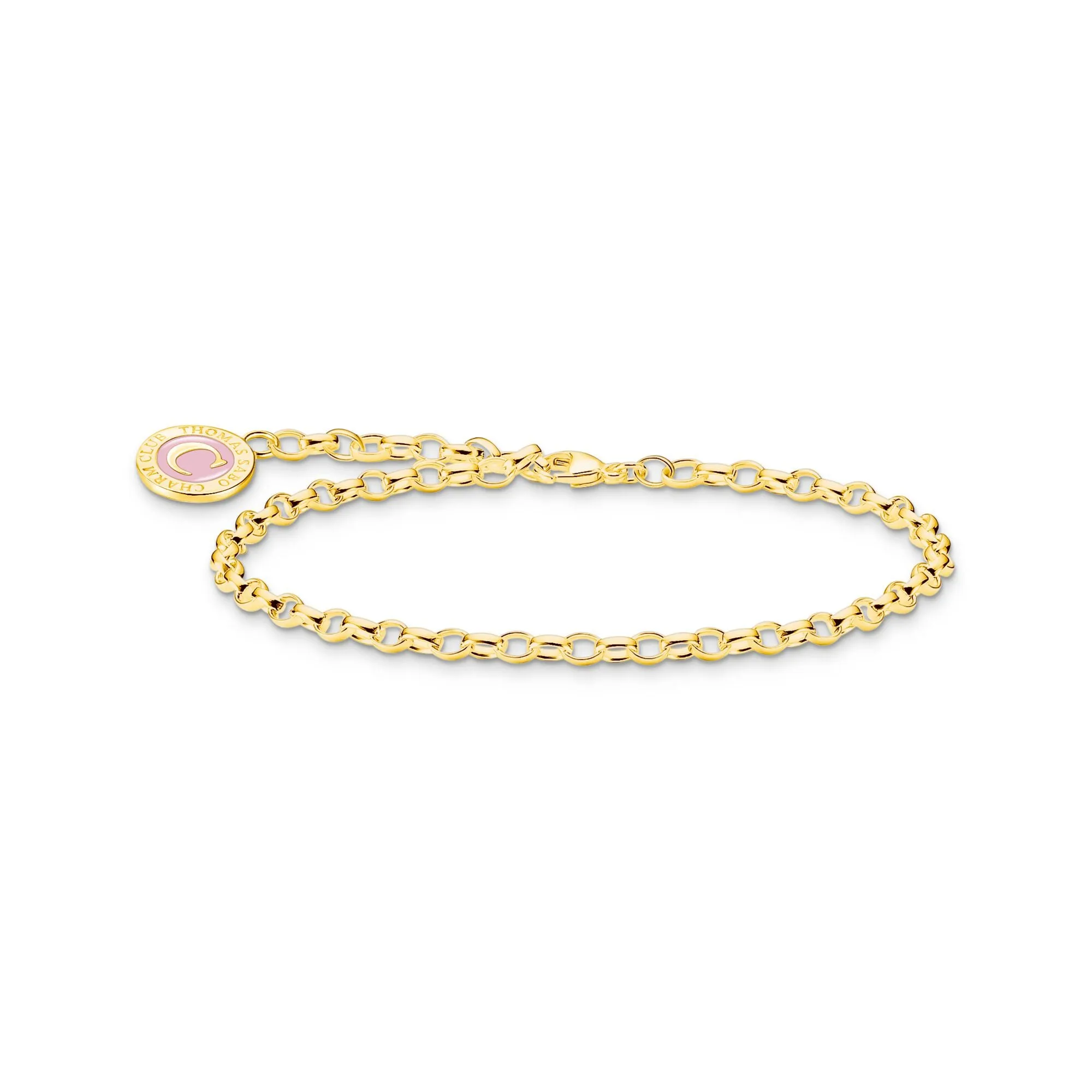 Thomas Sabo Damenarmbänder Charm-Armband mit kaltem Emaille vergoldet