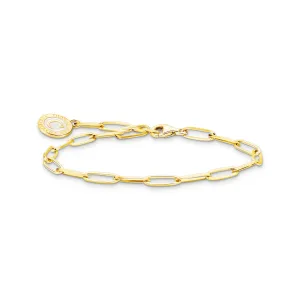Thomas Sabo Damenarmbänder Charm-Armband mit kaltem Emaille vergoldet