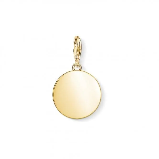 Thomas Sabo Gelbgold Gravur-Münze Anhänger 1635-413-39 Thomas Sabo Sammelbare Charms