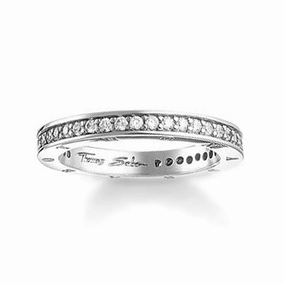 Thomas Sabo 3mm Zirconia Full Eternity Ring TR1700-051-14