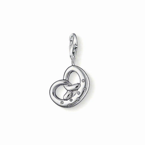 Thomas Sabo Cubic Zirconia Pretzel Sterling Silver Charm 0795-051-14