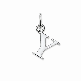 Thomas Sabo Initial Y Sterling Silver Pendant PE612-001-12