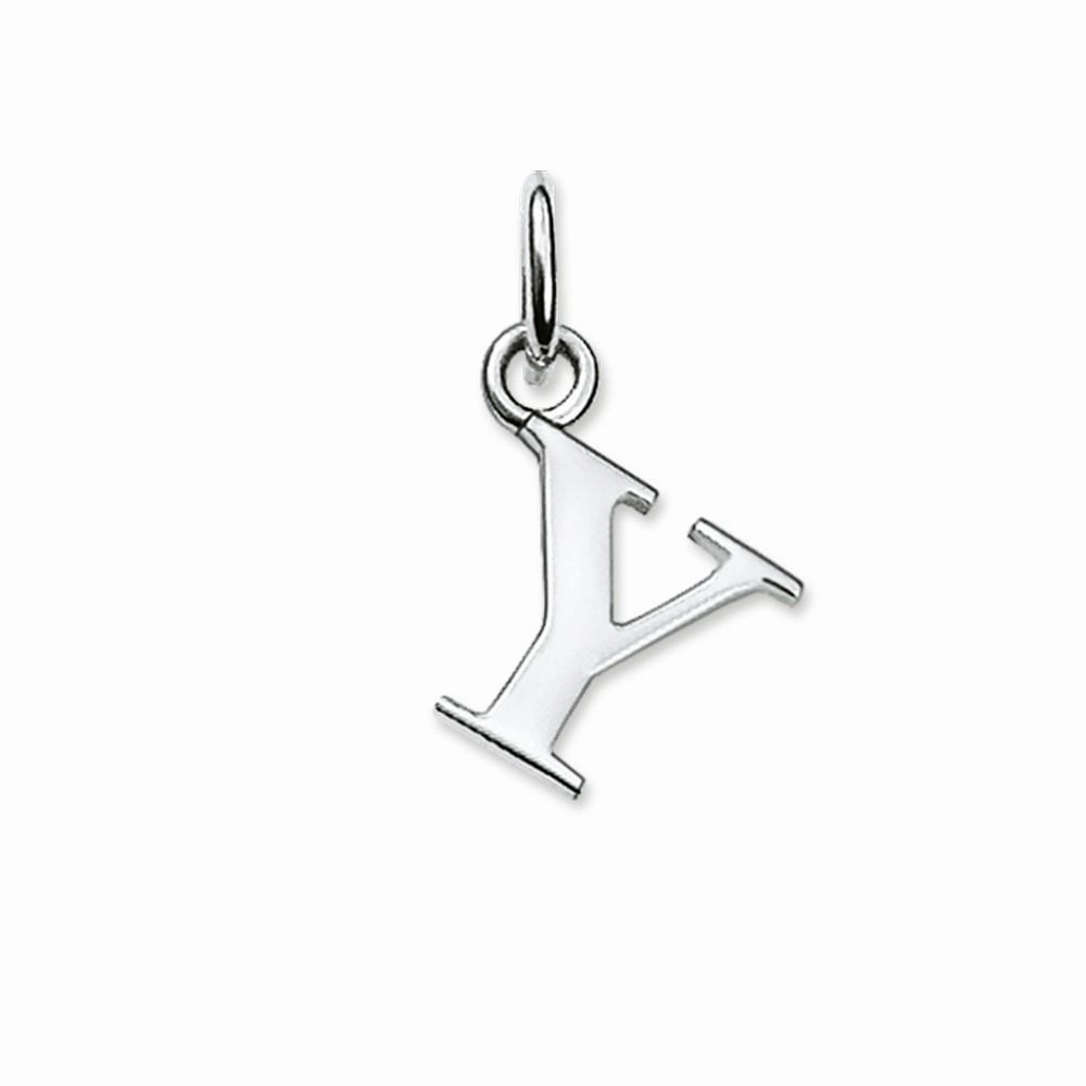 Thomas Sabo Initial Y Sterling Silver Pendant PE612-001-12
