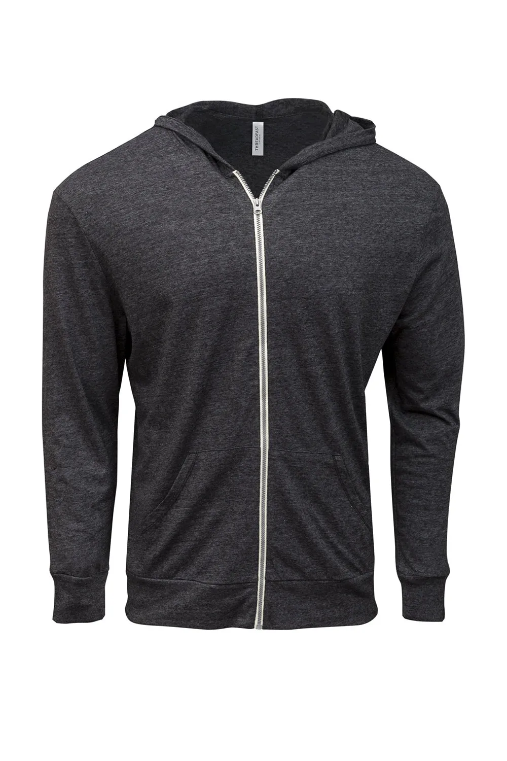 Threadfast Apparel Herren Kapuzenpullover mit Reißverschluss und Taschen - Schwarze Kleidung Threadfast-Apparel