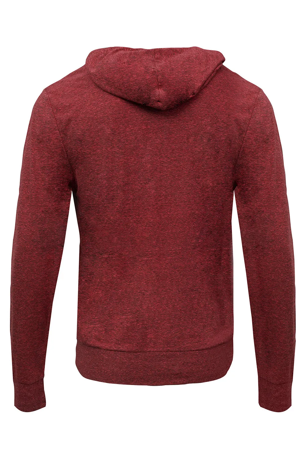 Threadfast Apparel Herren Kapuzenpullover mit Reißverschluss und Taschen - Kardinal Schwarz Kleidung Threadfast-Apparel