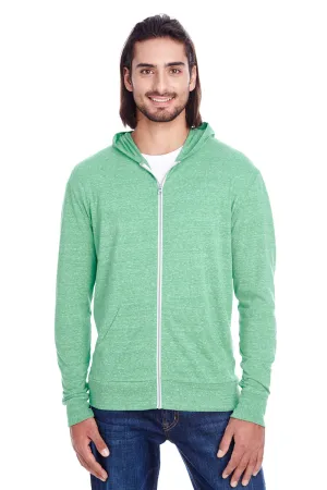 Threadfast Apparel Herren Kapuzenpullover mit Reißverschluss und Taschen - Grüne Kleidung Threadfast-Apparel