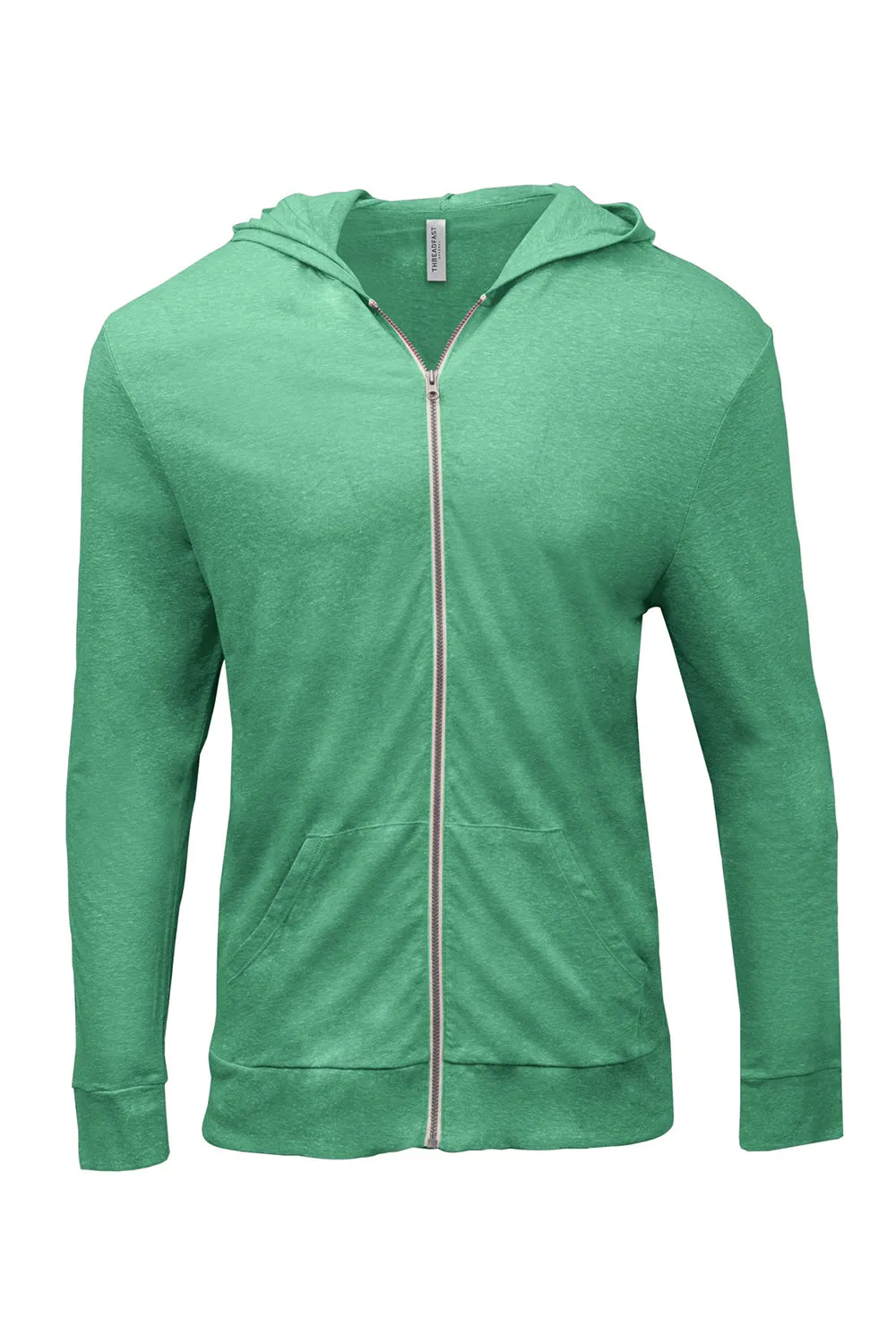 Threadfast Apparel Herren Kapuzenpullover mit Reißverschluss und Taschen - Grüne Kleidung Threadfast-Apparel