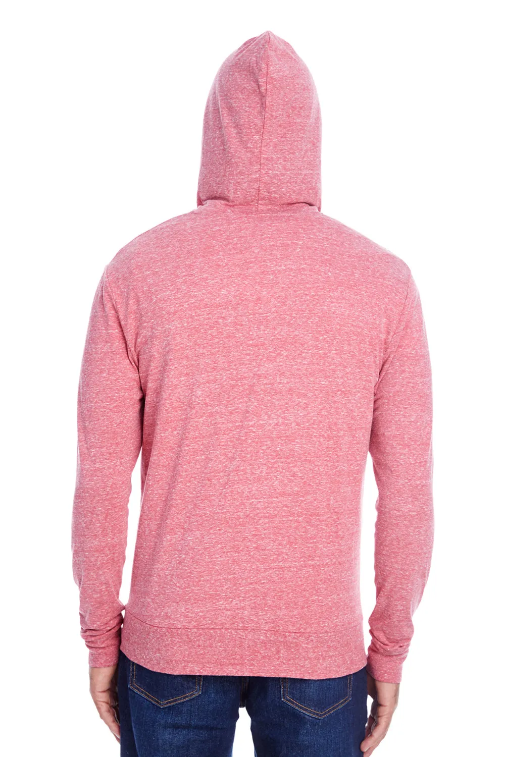 Threadfast-Apparel Herren Kapuzenpullover mit Reißverschluss und Taschen - Rote Kleidung Threadfast-Apparel