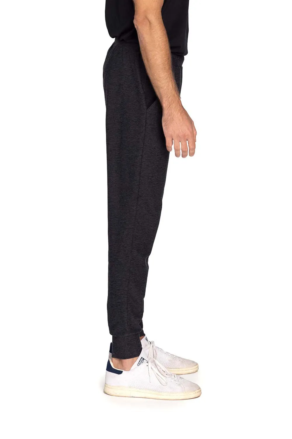 Threadfast Apparel Herren Impact Jogginghose mit Taschen - Heather Black Kleidung Threadfast-Apparel