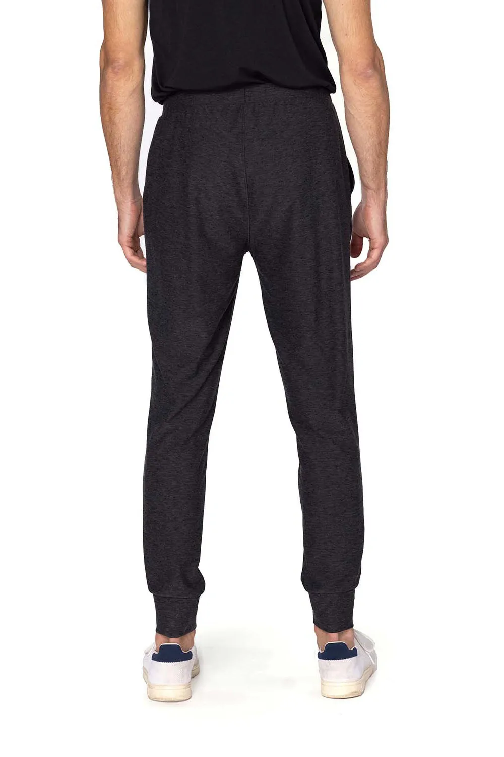 Threadfast Apparel Herren Impact Jogginghose mit Taschen - Heather Black Kleidung Threadfast-Apparel