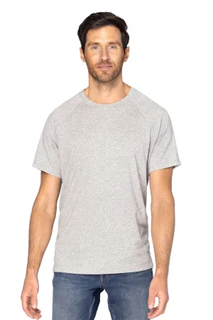 Threadfast Apparel Herren Impact Kurzarm Rundhals T-Shirt - Heather Grau Kleidung Threadfast-Apparel