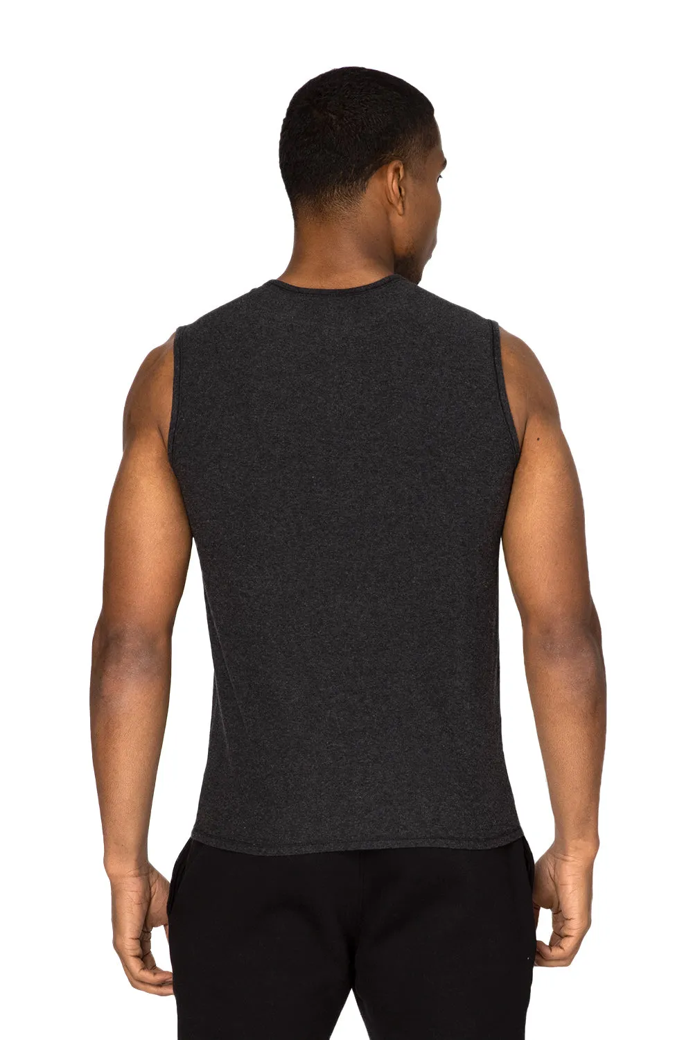 Threadfast Apparel Herren Impact Tanktop - Heather Black Kleidung Threadfast-Apparel