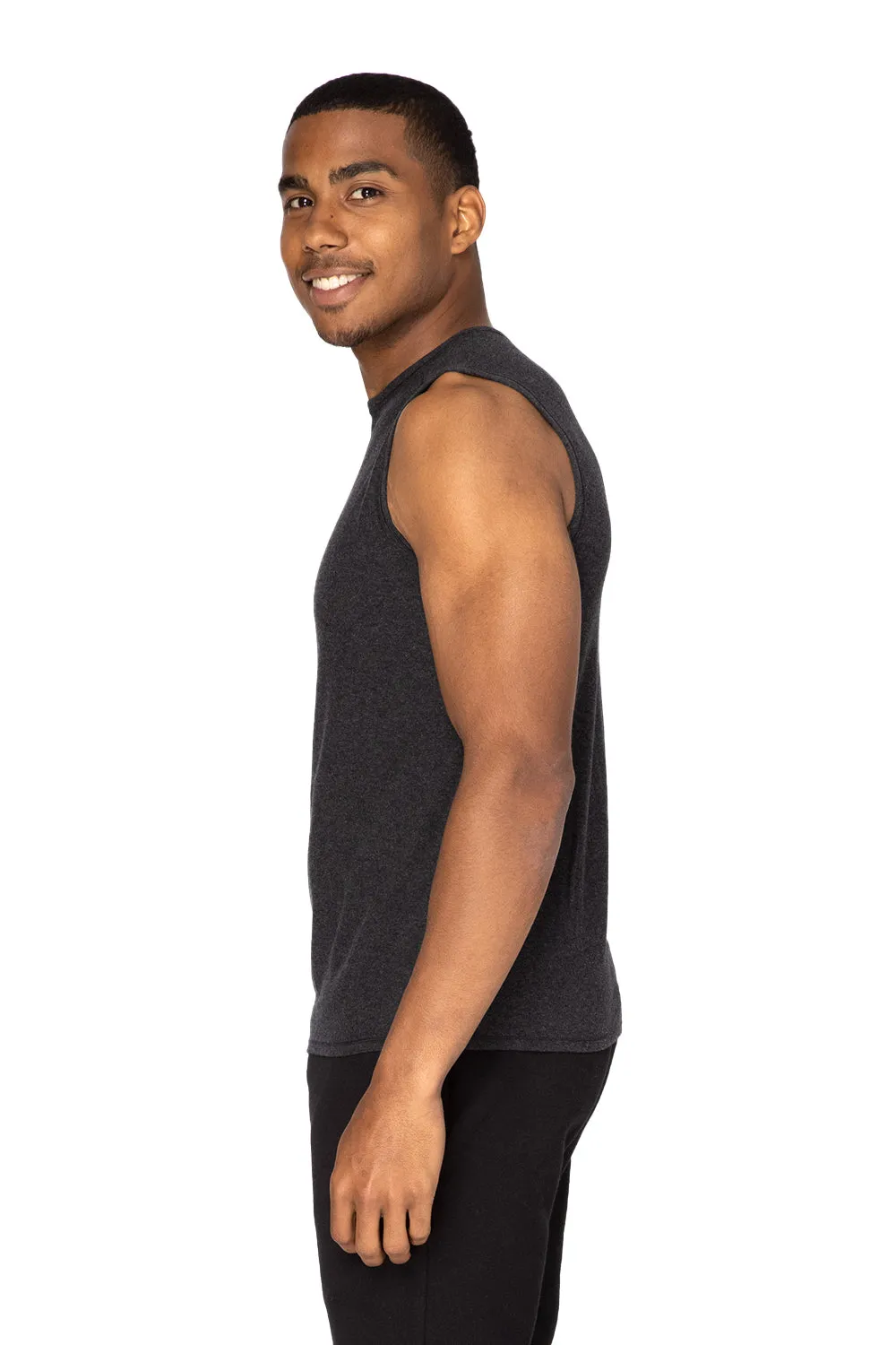 Threadfast Apparel Herren Impact Tanktop - Heather Black Kleidung Threadfast-Apparel