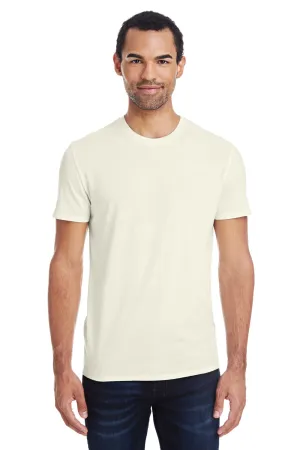 Threadfast Apparel Herren T-Shirt mit kurzen Ärmeln und Rundhalsausschnitt - Creme Bekleidung Threadfast-Apparel