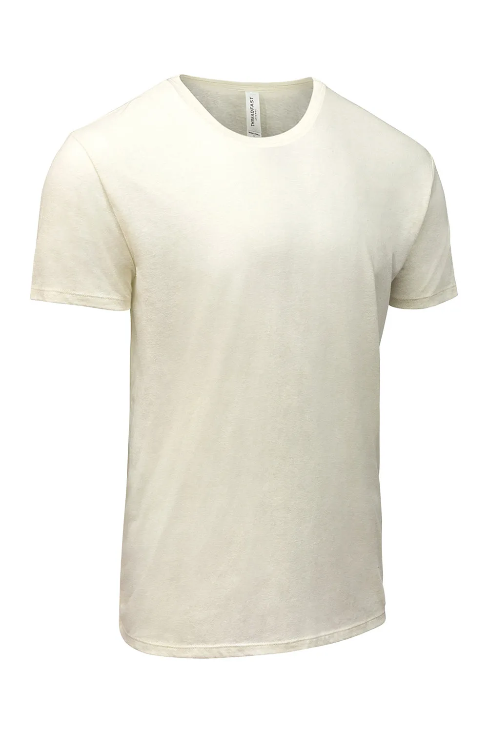 Threadfast Apparel Herren T-Shirt mit kurzen Ärmeln und Rundhalsausschnitt - Creme Bekleidung Threadfast-Apparel