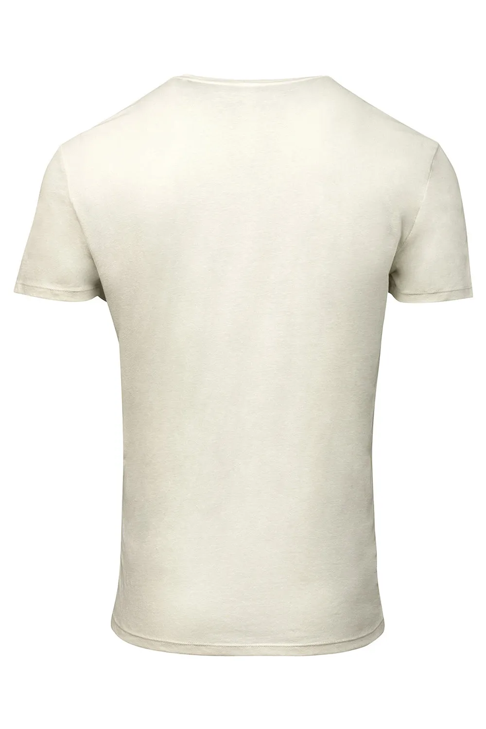 Threadfast Apparel Herren T-Shirt mit kurzen Ärmeln und Rundhalsausschnitt - Creme Bekleidung Threadfast-Apparel