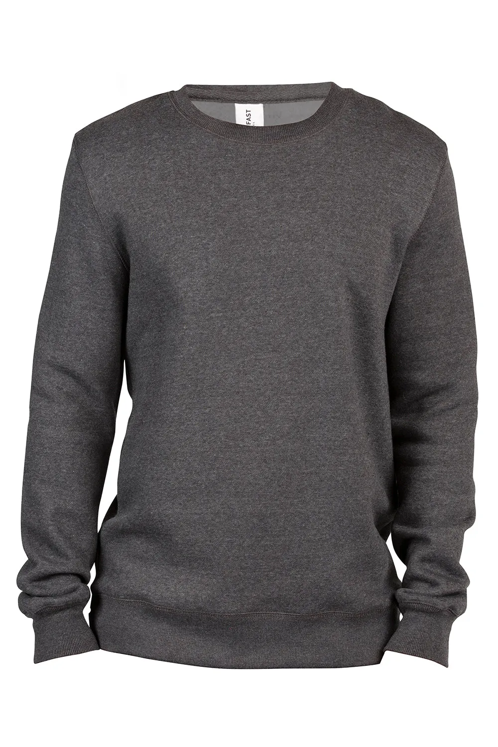 Threadfast Apparel Herren Ultimate Fleece Crewneck Sweatshirt - Heather Charcoal Grau