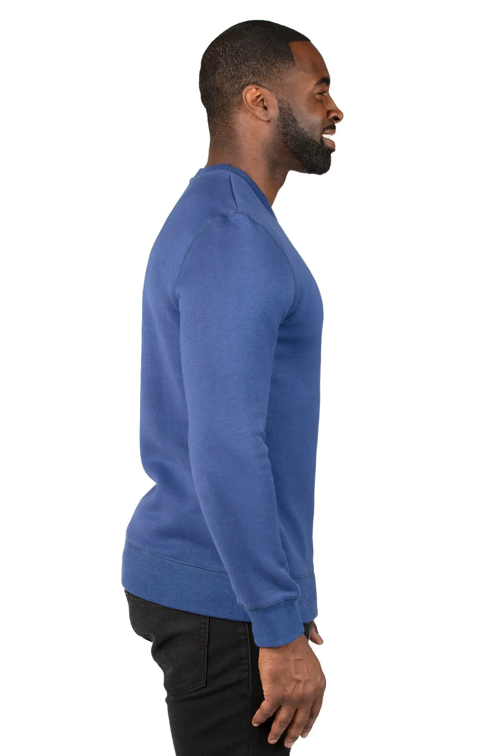Threadfast Apparel Herren Ultimate Fleece Crewneck Sweatshirt - Marineblau