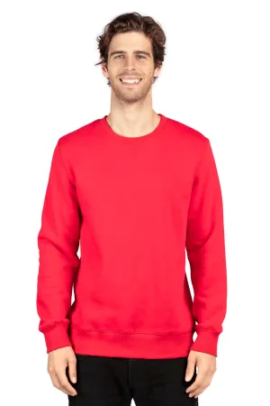 Threadfast Apparel Herren Ultimate Fleece Crewneck Sweatshirt - Rot