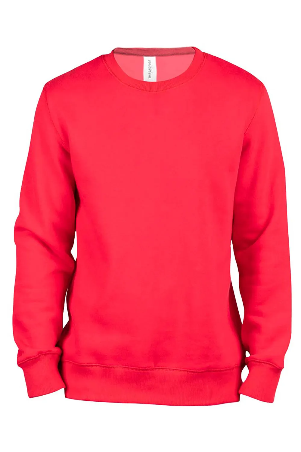 Threadfast Apparel Herren Ultimate Fleece Crewneck Sweatshirt - Rot