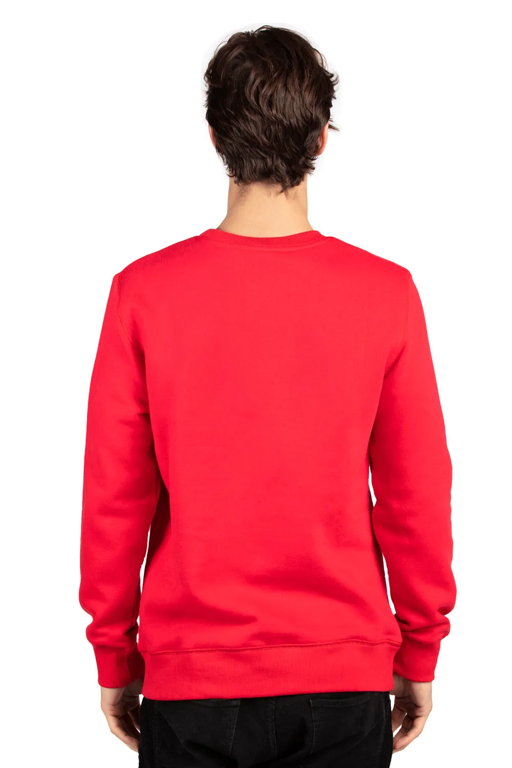 Threadfast Apparel Herren Ultimate Fleece Crewneck Sweatshirt - Rot