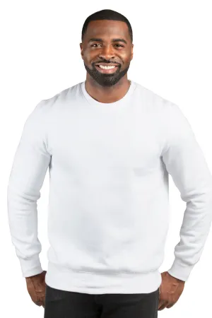 Threadfast Apparel Herren Ultimate Fleece Crewneck Sweatshirt - Weiß