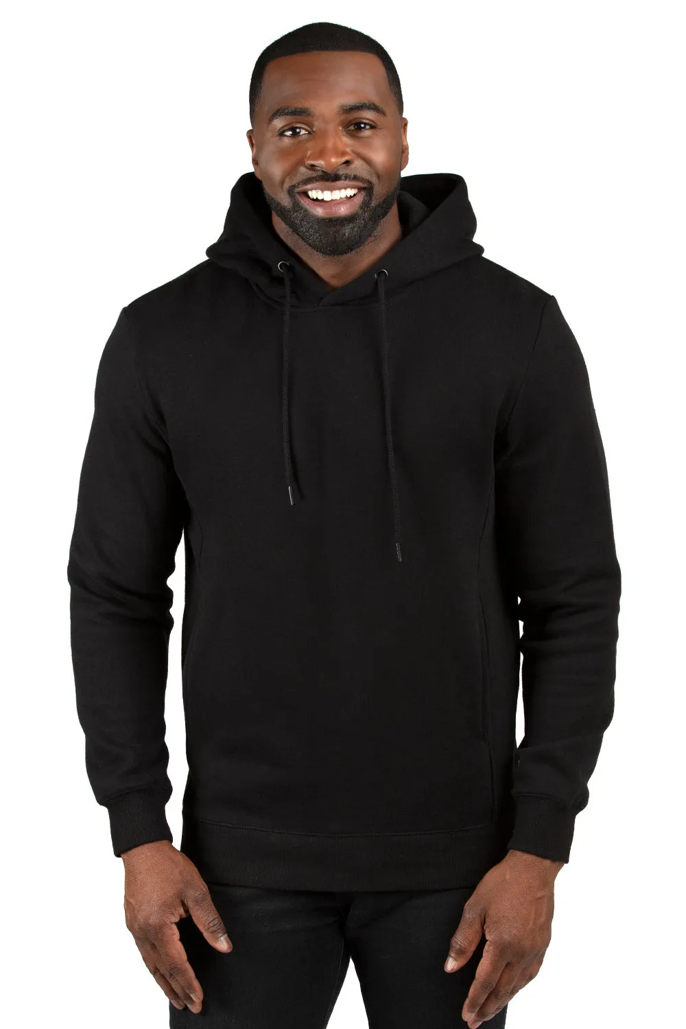 Threadfast Apparel Herren Ultimate Fleece Kapuzenpullover Hoodie mit Taschen - Schwarze Kleidung Threadfast-Apparel