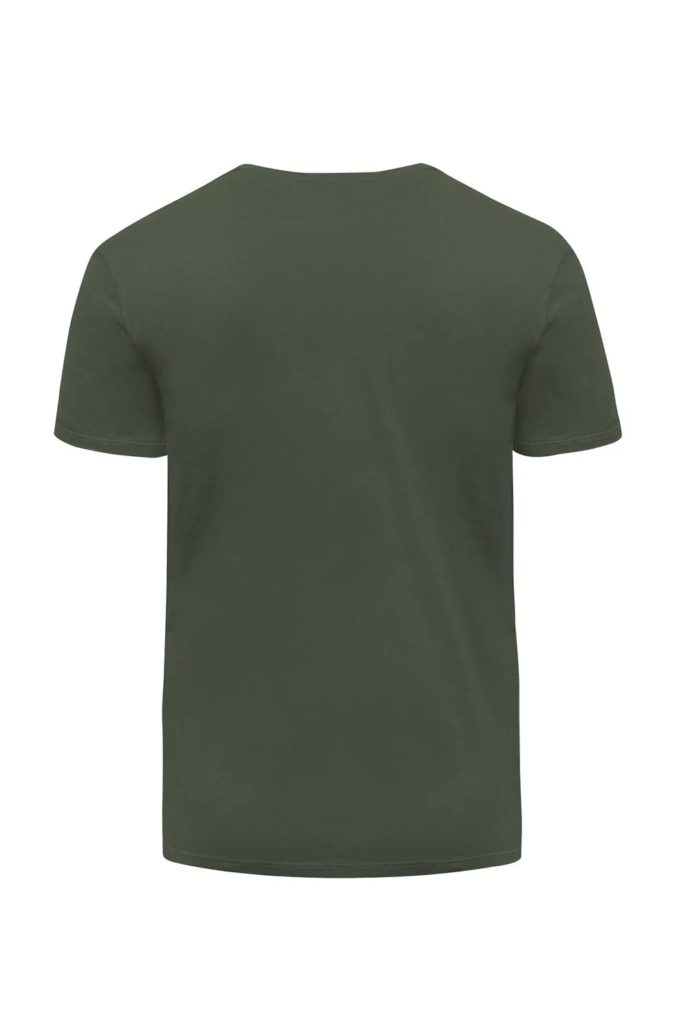 Threadfast Apparel Herren Ultimate Kurzarm Rundhals T-Shirt - Armee Grün Bekleidung Threadfast-Apparel