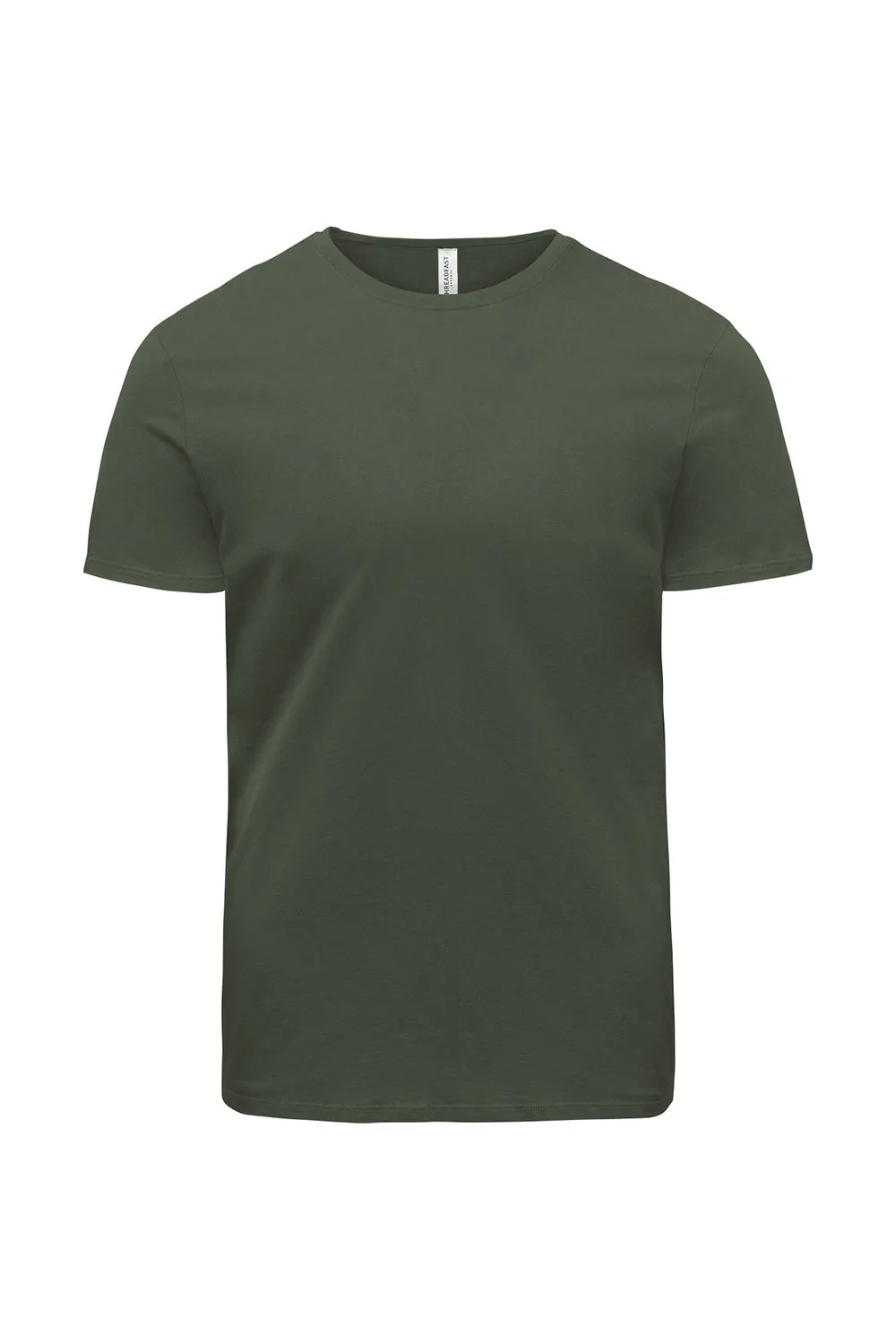Threadfast Apparel Herren Ultimate Kurzarm Rundhals T-Shirt - Armee Grün Bekleidung Threadfast-Apparel