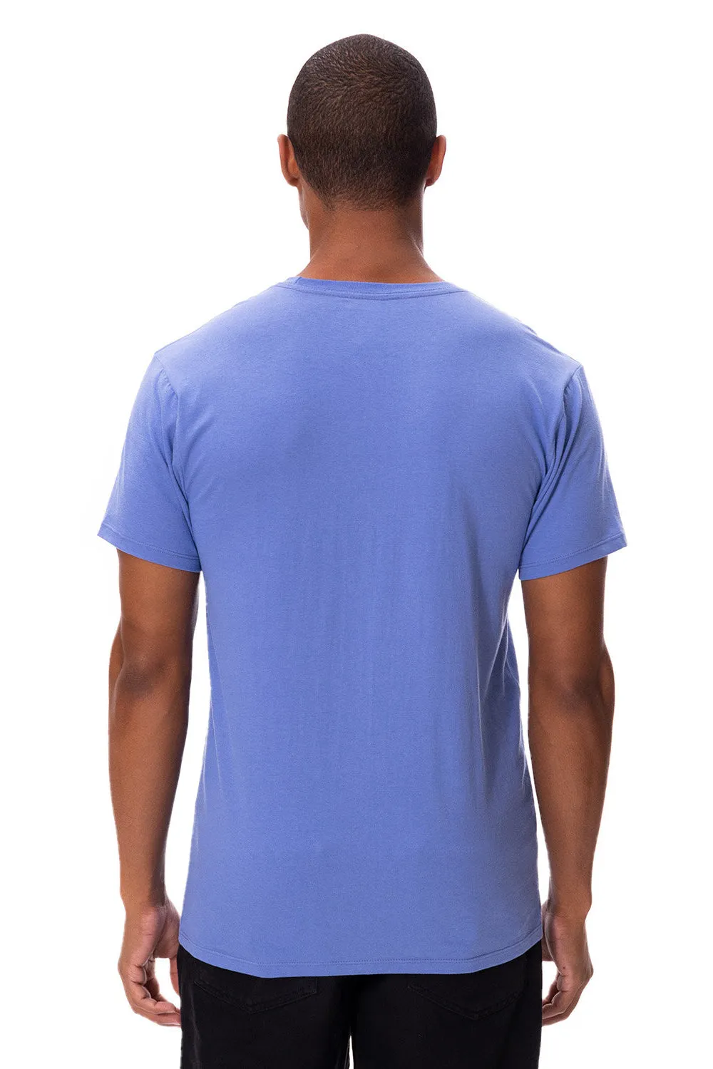 Threadfast Apparel Herren Ultimate Kurzarm Rundhals T-Shirt - Denim Blau Bekleidung Threadfast-Apparel