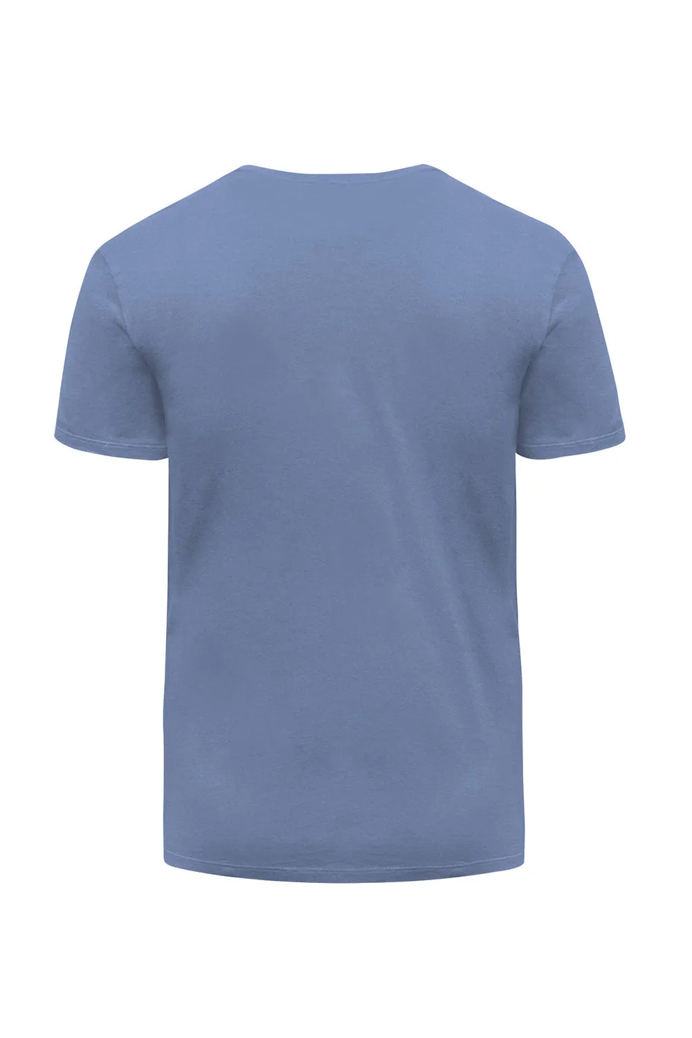 Threadfast Apparel Herren Ultimate Kurzarm Rundhals T-Shirt - Denim Blau Bekleidung Threadfast-Apparel