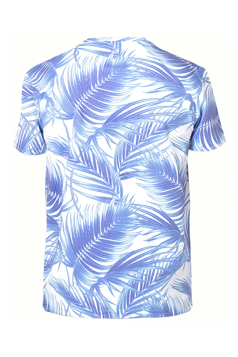 Threadfast Apparel Herren Ultimate Kurzarm Rundhals T-Shirt - Palm Paradise Kleidung Threadfast-Apparel