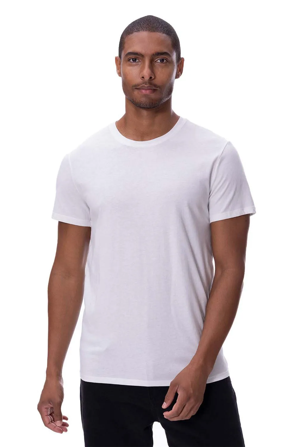 Threadfast Apparel Herren Ultimate Kurzarm Rundhals T-Shirt - Weiß Kleidung Threadfast-Apparel