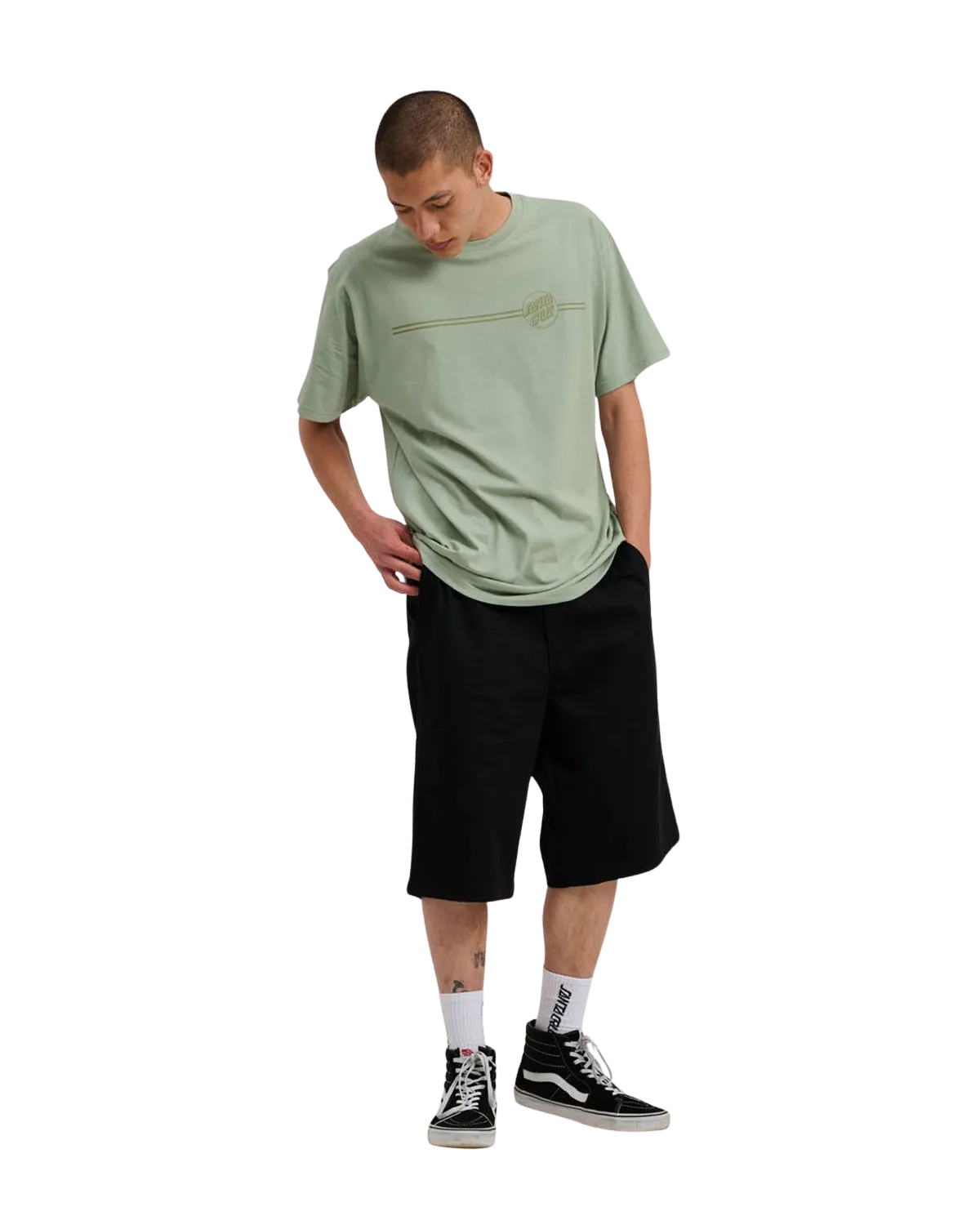 Tonal Opus Punkt T-Shirt in Mondgestein
