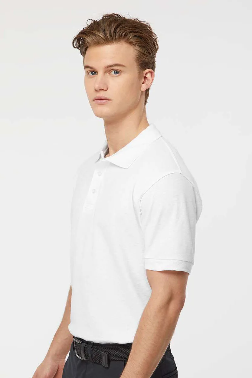 Tultex Herren Sport Polohemd mit kurzen Ärmeln - Weiße Kleidung Tultex