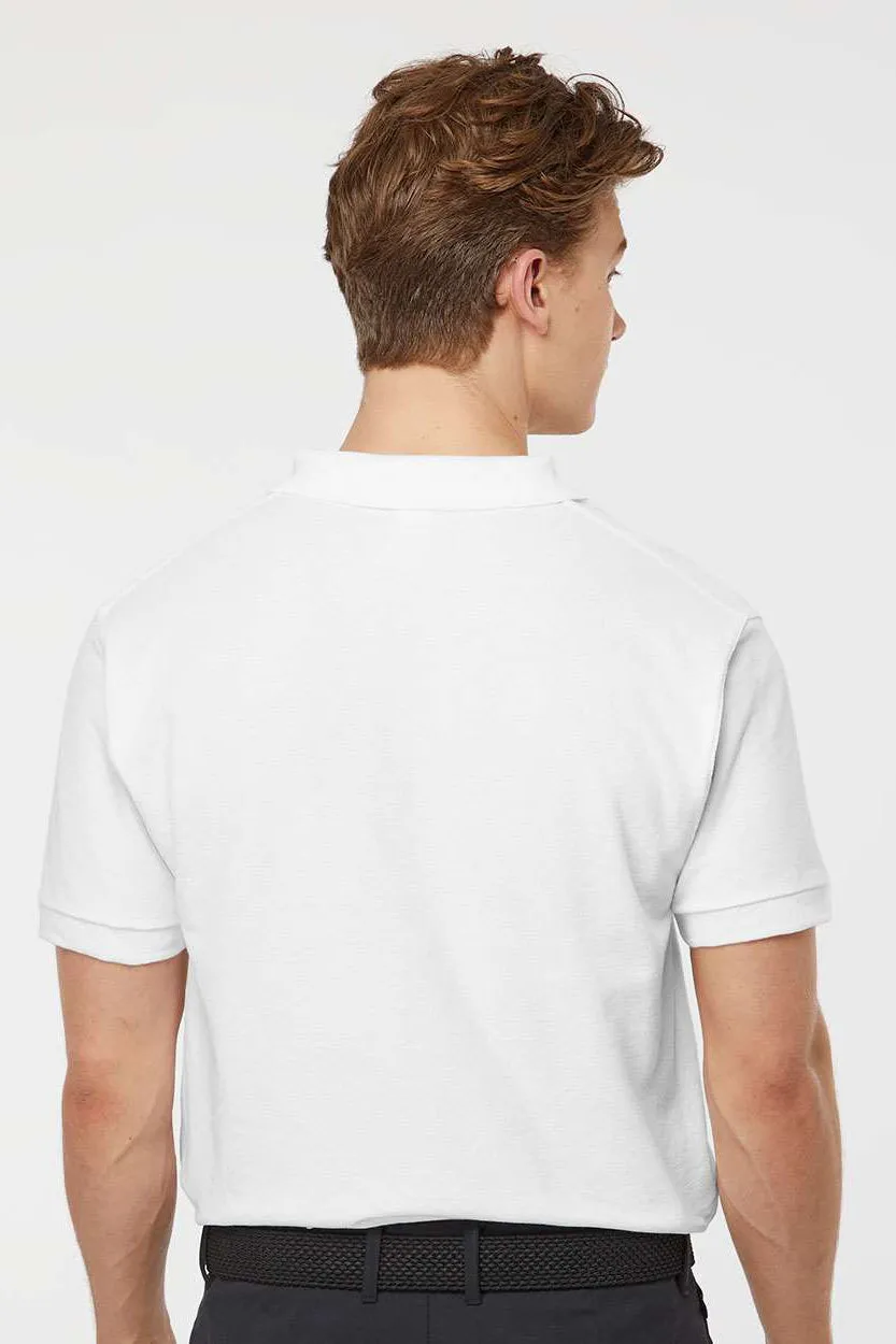 Tultex Herren Sport Polohemd mit kurzen Ärmeln - Weiße Kleidung Tultex