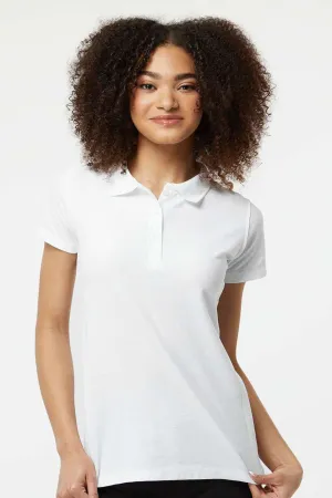 Tultex Womens Sport Short Sleeve Polo Shirt - White Clothing Tultex
