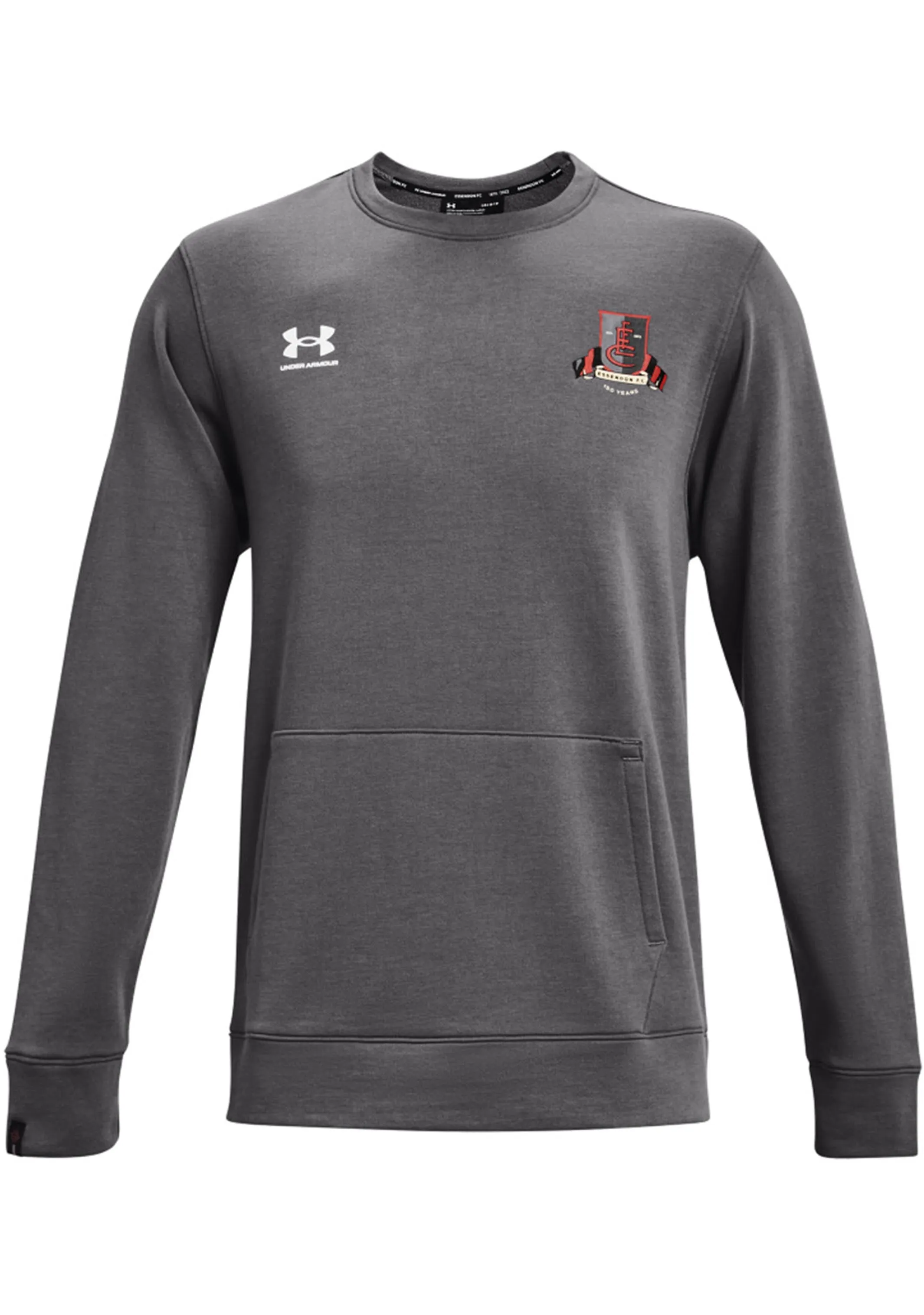 Under Armour Essendon Herren Hustle Fleece Crew Grau 2022 <br> 1374237 040