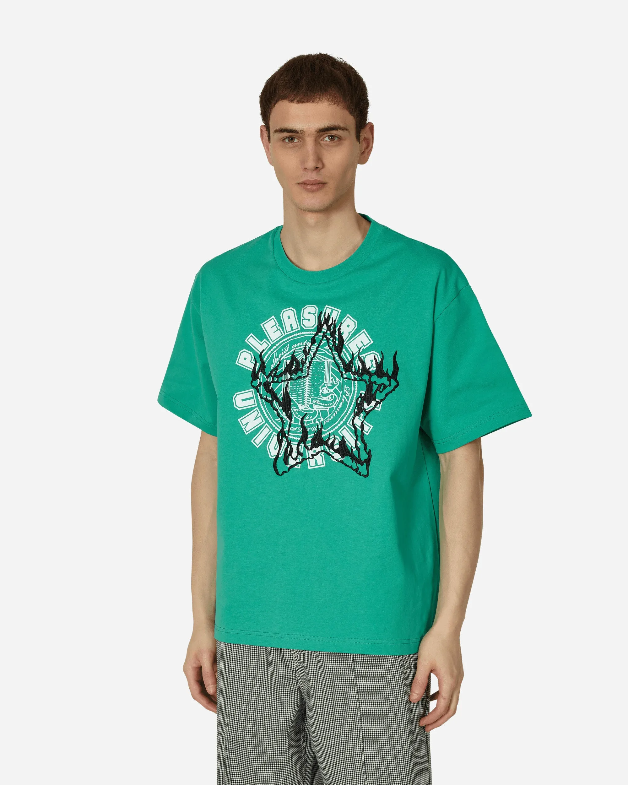 Universitäts-Schwergewicht T-Shirt Grün