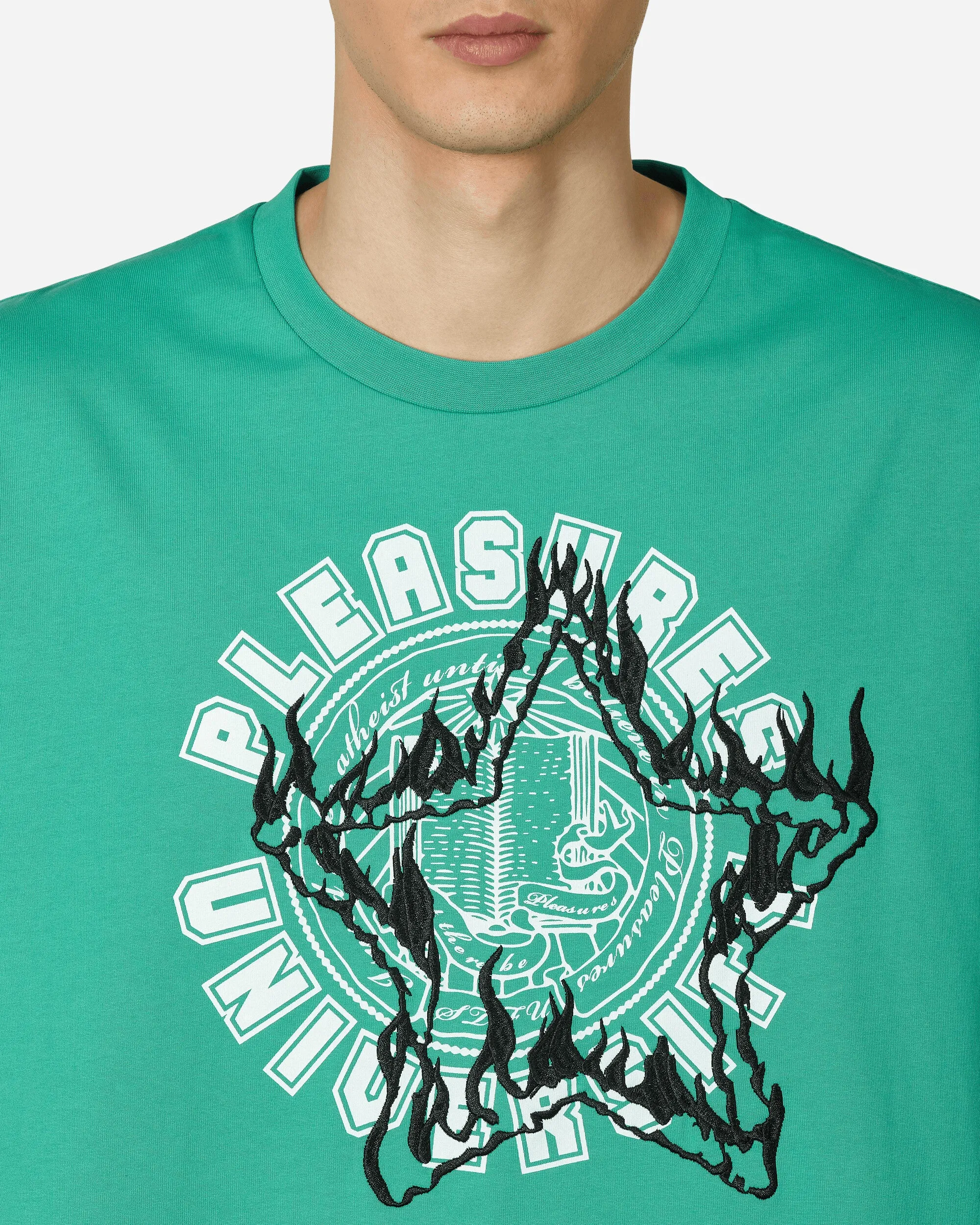 Universitäts-Schwergewicht T-Shirt Grün