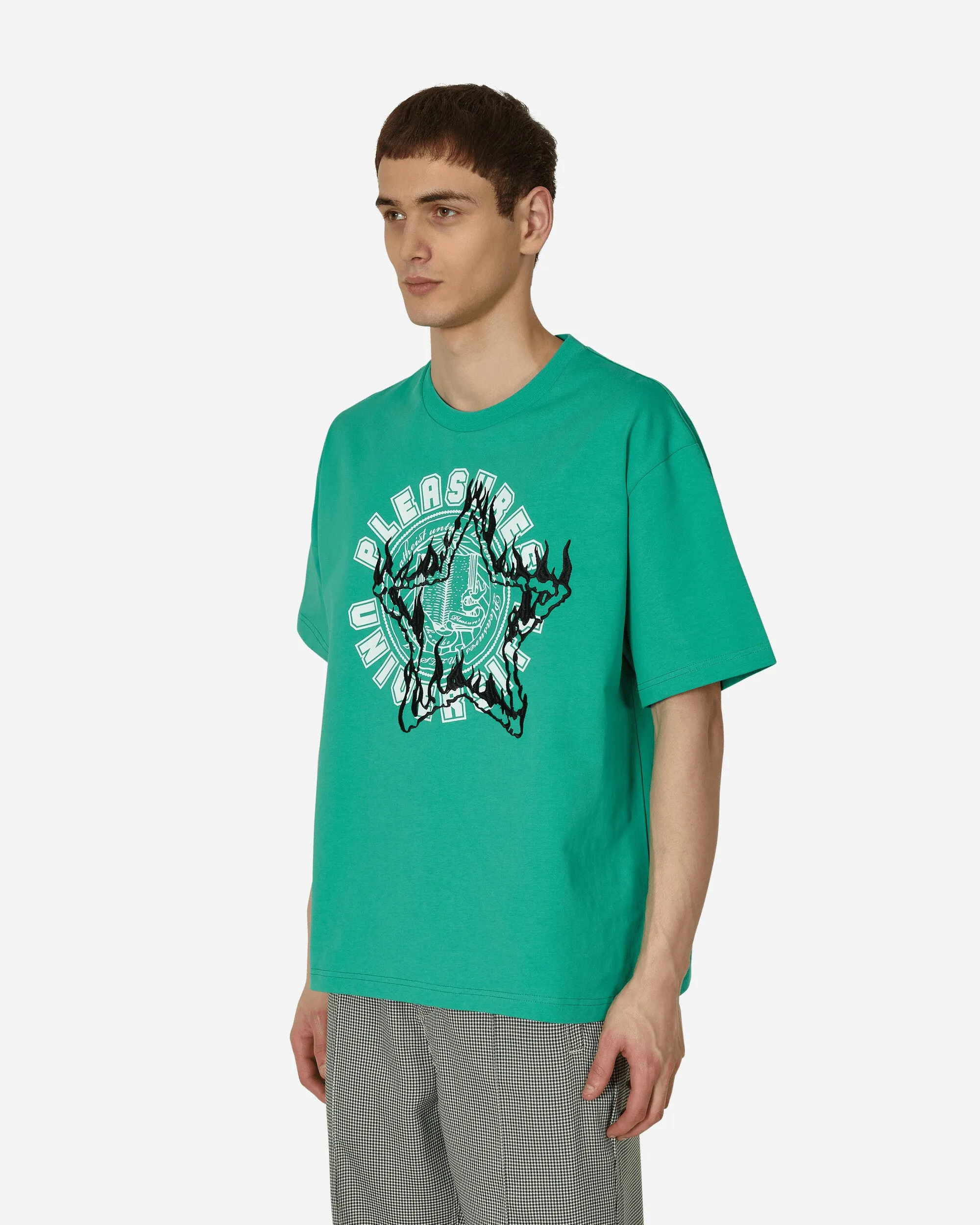Universitäts-Schwergewicht T-Shirt Grün